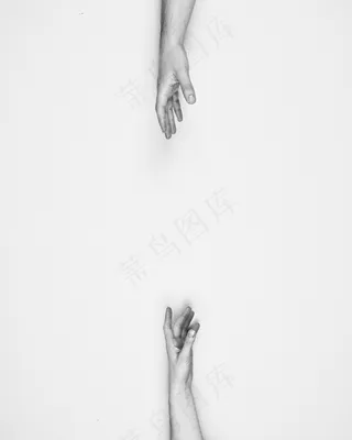 两只手分开了图片