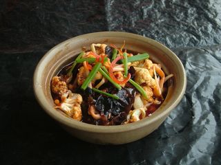 49木须咸肉花菜煲 张生粥记.