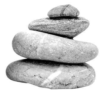 石头堆砌鹅卵石