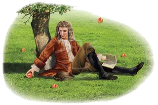 少儿兴趣班牛顿卡通画古典欧式