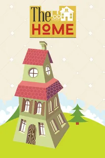 街道建筑矢量扁平插画 街道建筑矢量扁平插画