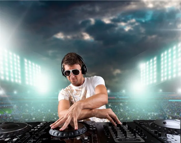 酷炫DJ音乐师高清图片男人图片