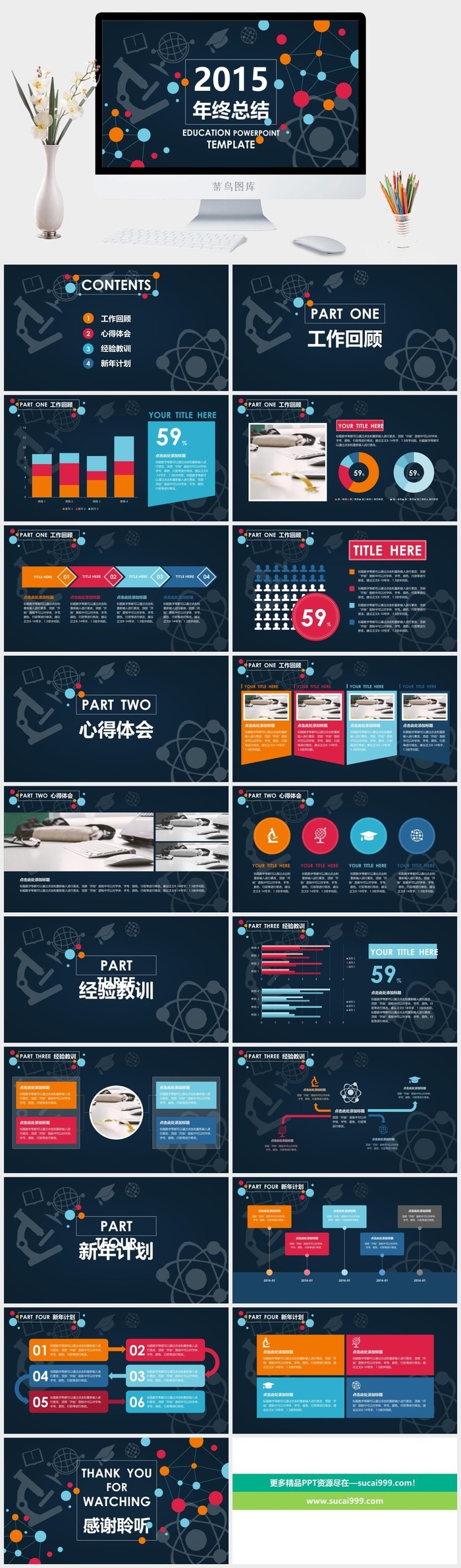 年终总结计划PPT模板