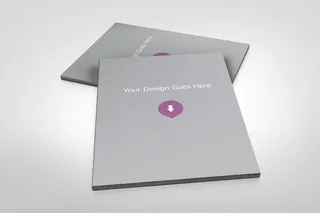 简约书籍画册样机设计