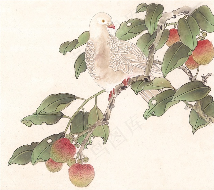 国画吉祥鸟国画图片素材