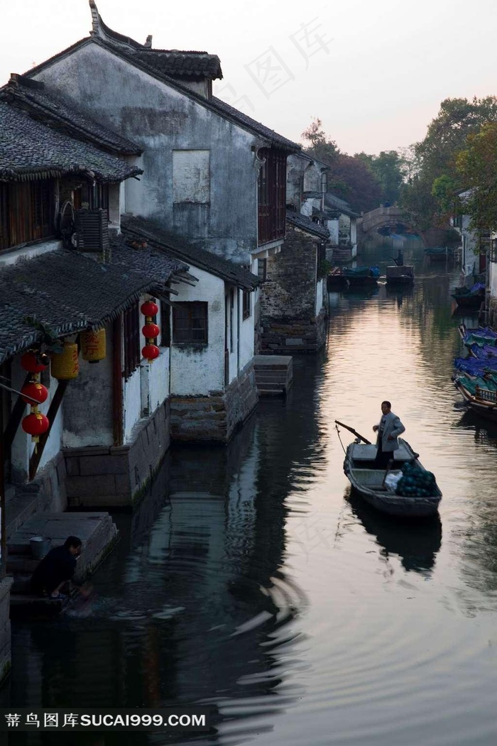 苏州昆山周庄晚景