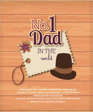 父亲节英文艺术字
