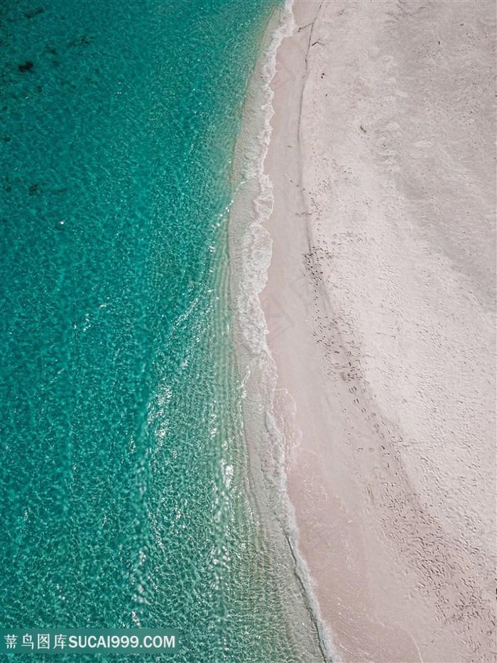 美丽的蓝色海滩海洋