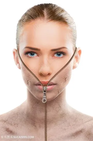 美女蜕掉老化肌肤问题图片