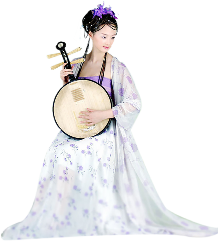 23 (5)免抠元素 免抠摄影 美女 人物 服装 古风 演奏