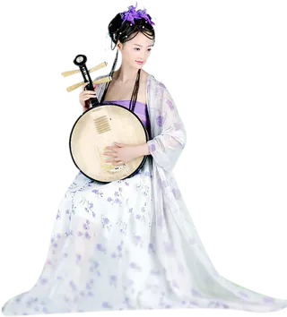 23 (5)免抠元素 免抠摄影 美女 人物 服装 古风 演奏