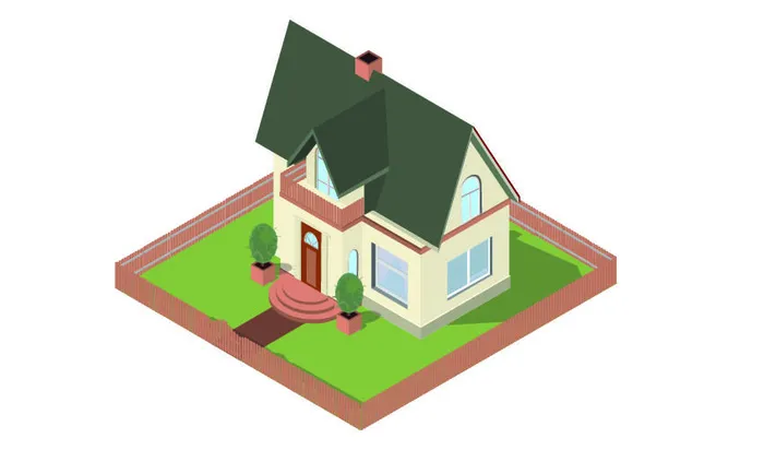 分析图素材图标集合景观建筑立面插画场景AI矢量图形设计eps,ai矢量模版下载