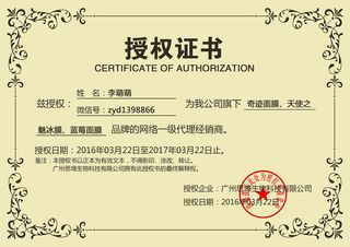 公司企业网络电子模板代理授权资质证书PSD制作设计源文件