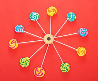 彩色棒棒糖图片