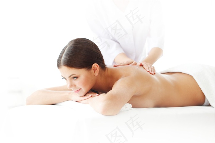 做SPA养护美女摄影图片