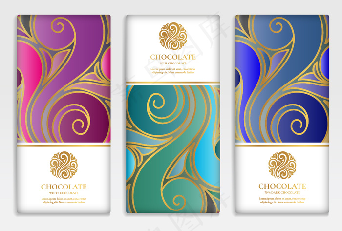 精美欧式花纹矢量图案