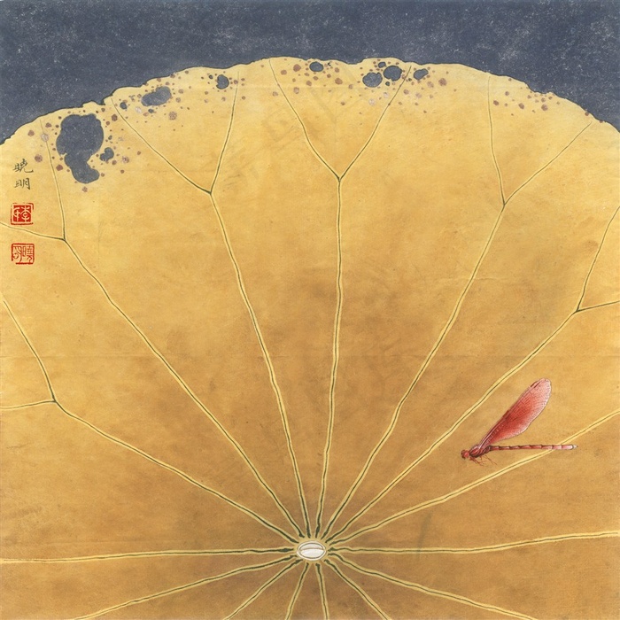 莲之舞荷花工笔画