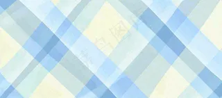 蓝色清新网格条纹，布料材质