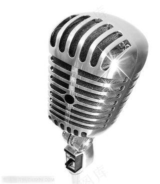 乐器麦克风特写-金属麦克风特写