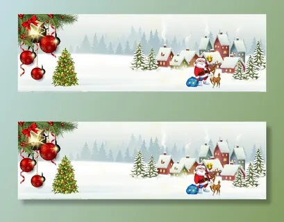 圣诞节老人礼物风景背景墙