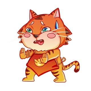 2022虎年可爱尴尬表情包