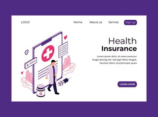 扁平化人物场景办公互联网等距ai矢量设计网页海报UI素材插画