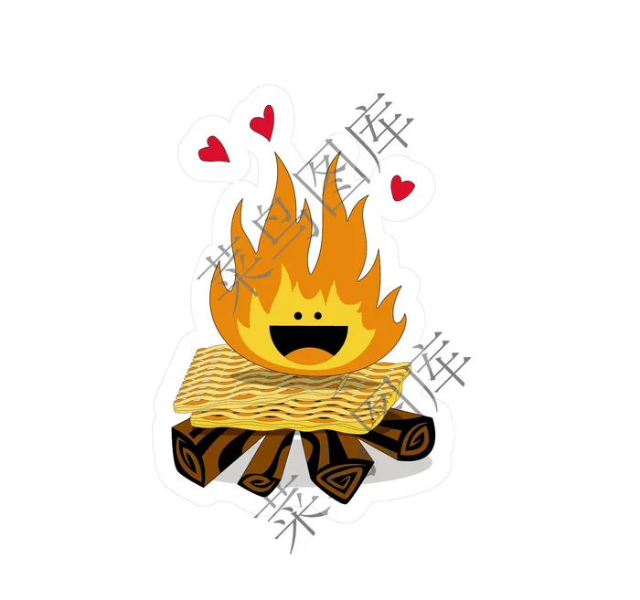 材火矢量图ai矢量模版下载