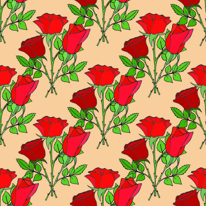 花卉唯美手绘花朵面料纹理手机壳布料面料印花服装矢量图案素材