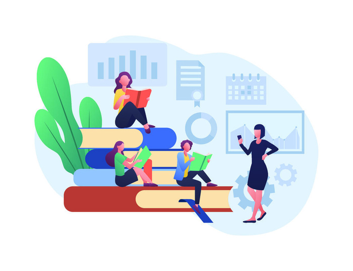 扁平化人物场景办公互联网等距ai矢量设计网页海报UI素材插画