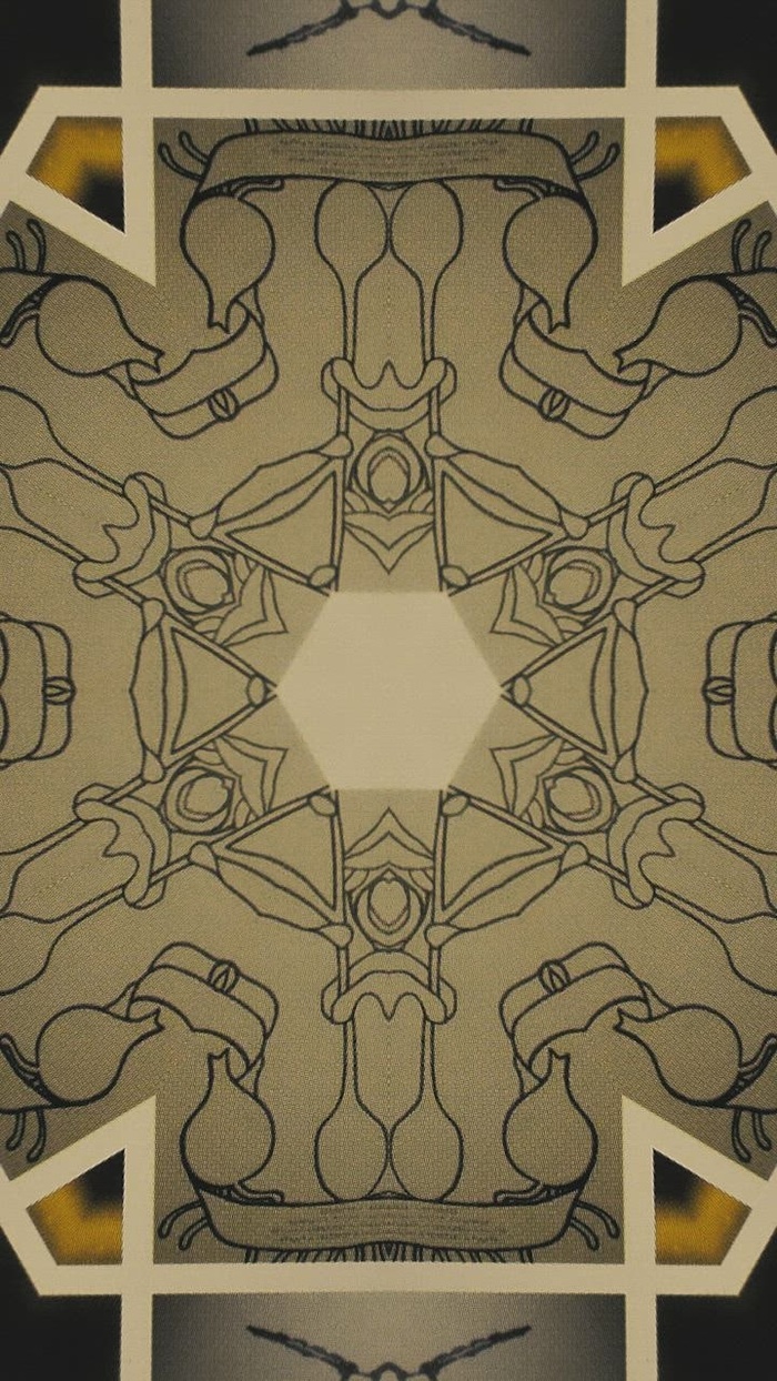 通过万花筒的抽象艺术品