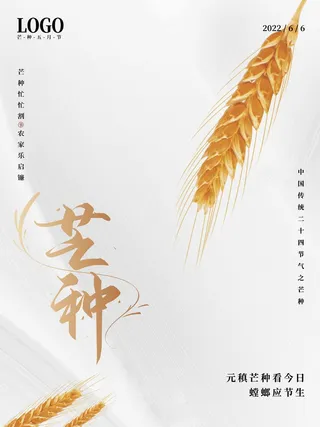 芒种 芒种活动海报