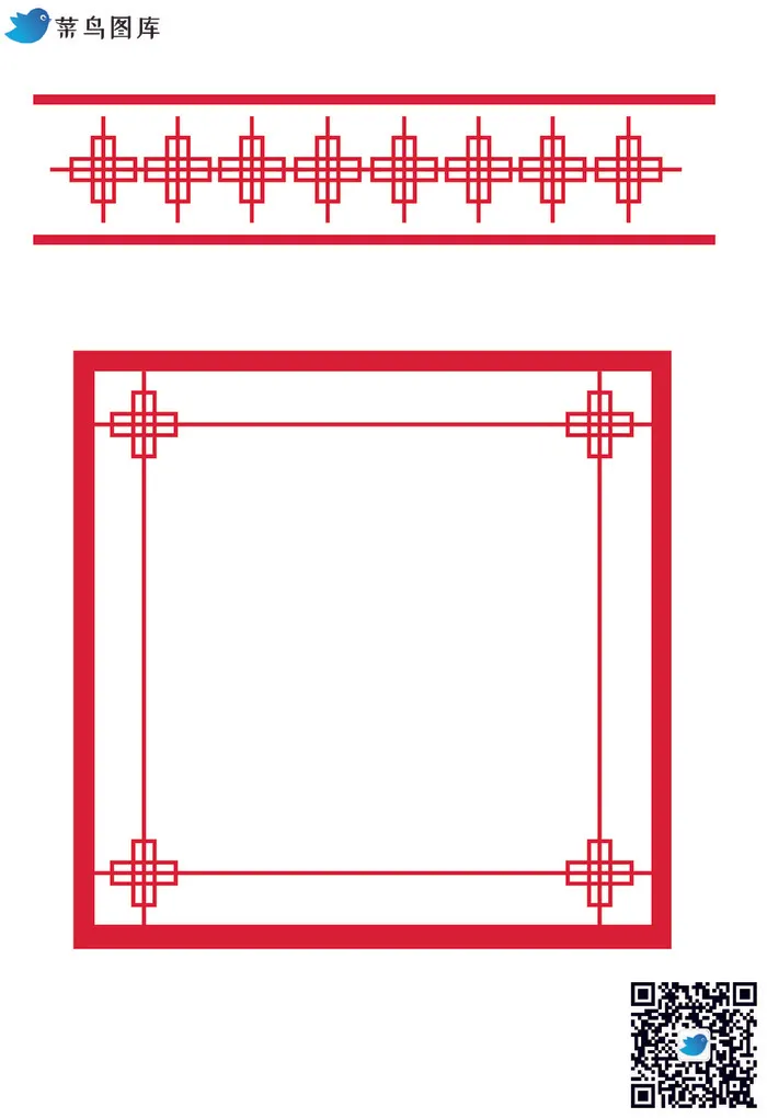 中式边框花纹ai矢量模版下载