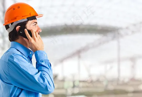 工地工程师打电话图片