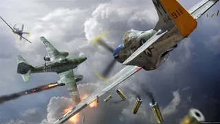 战斗机对战原画