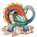 玄武卡通PNG绘画图片
