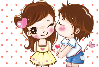 情侣卡通情人节