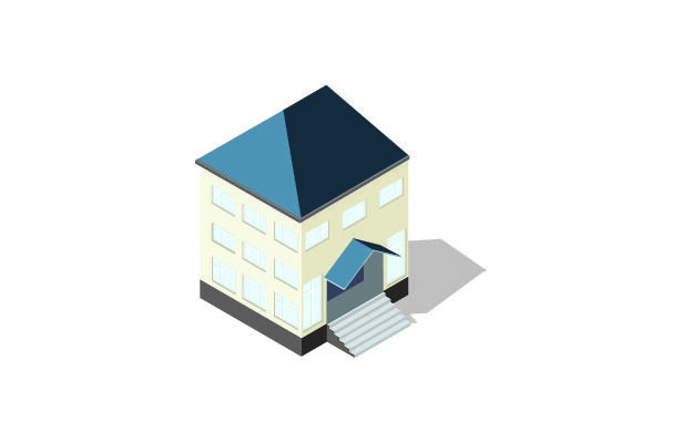 分析图素材图标集合景观建筑立面插画场景AI矢量图形设计eps,ai矢量模版下载