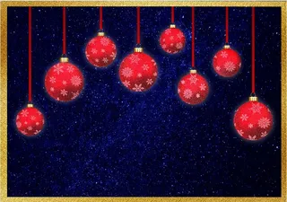 圣诞节冬天风景背景