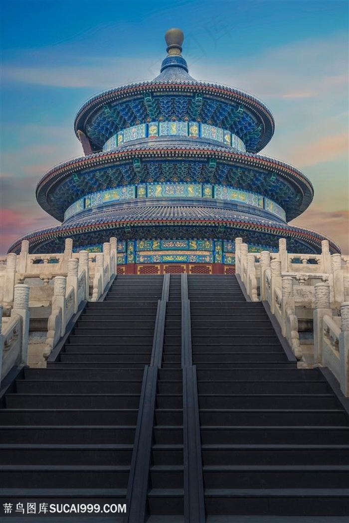 北京天坛故宫正面摄影