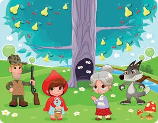 动漫卡通绿背景