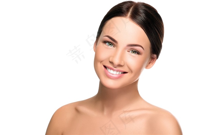 性感美女面部特写素材大图