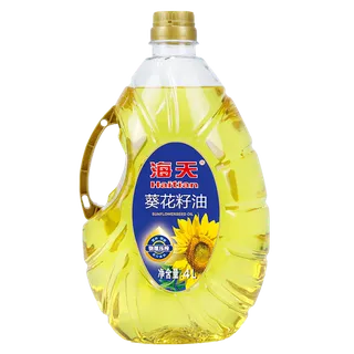 海天葵花籽油4升超市商品白底图免抠实物摄影png格式图片透明底