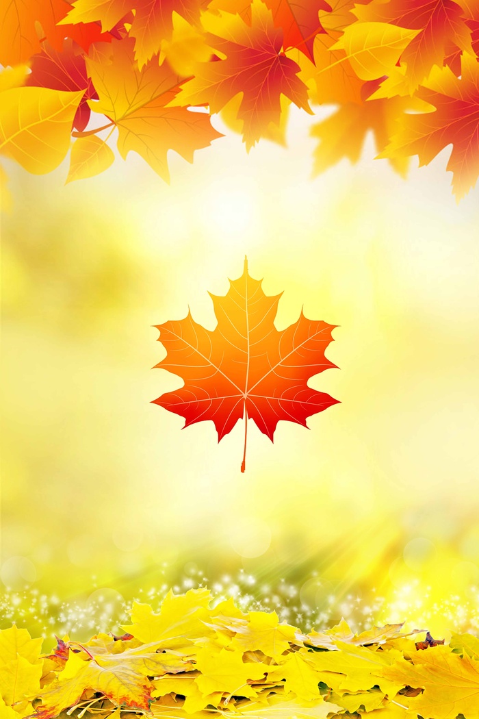 秋天大气营销背景素材