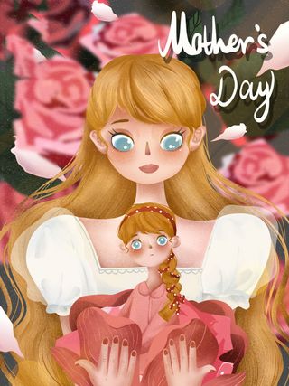 母亲节 母亲节插画 母亲节宣传