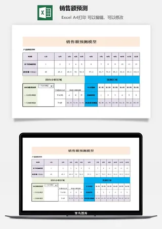 销售额预测excel模板