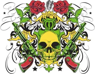 彩色纹身 PNG免抠