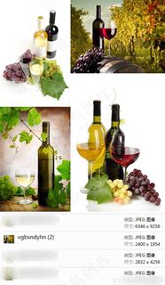 葡萄酒酒水摄影素材