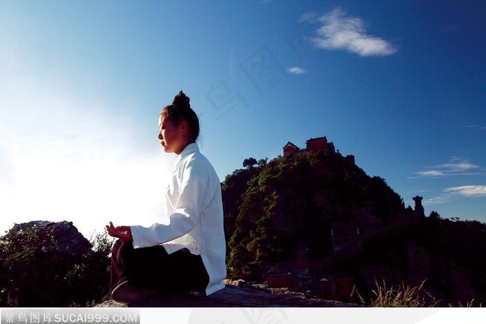 冰姿皓魄婵娟净(坤道在狮子峰打坐)