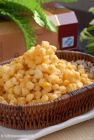 金沙玉米中华美食摄影图