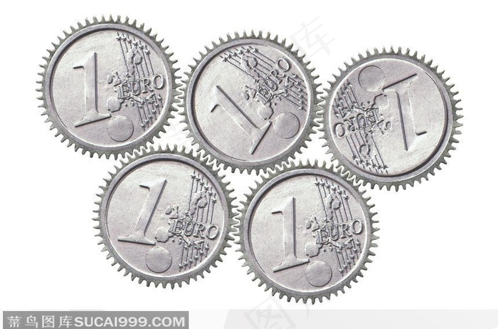 五环状欧元硬币